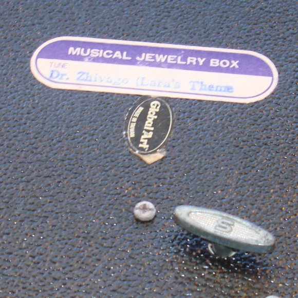 Velvet Jewelry Music Box Mirror Octagon Vintage Gift for her Memory trinket box - Picture 3 of 13